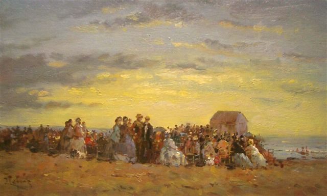 The crowd at the beach